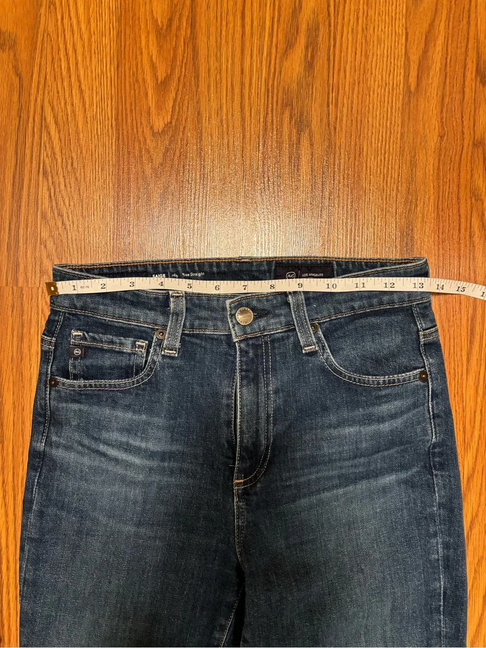AG Adriano Goldschmied Saige High-Rise Slim Straight Jeans - Picture 3 of 10